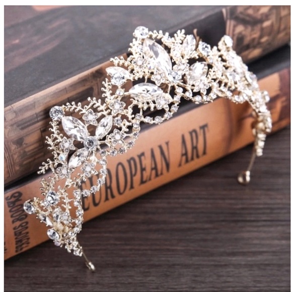 Wedding Crown  Tiara SILVER - Picture 13 of 13